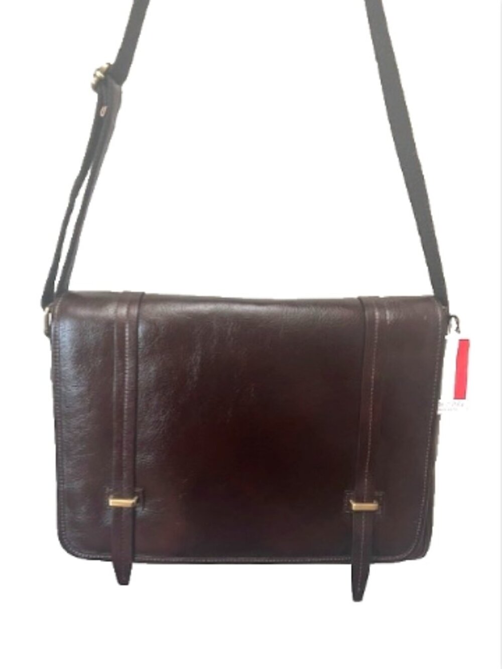 Lucaldo Genuine Leather Shoulder Bag Brown NWT
